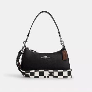 Authentic Coach Teri Shoulder Bag with Checkerboard print